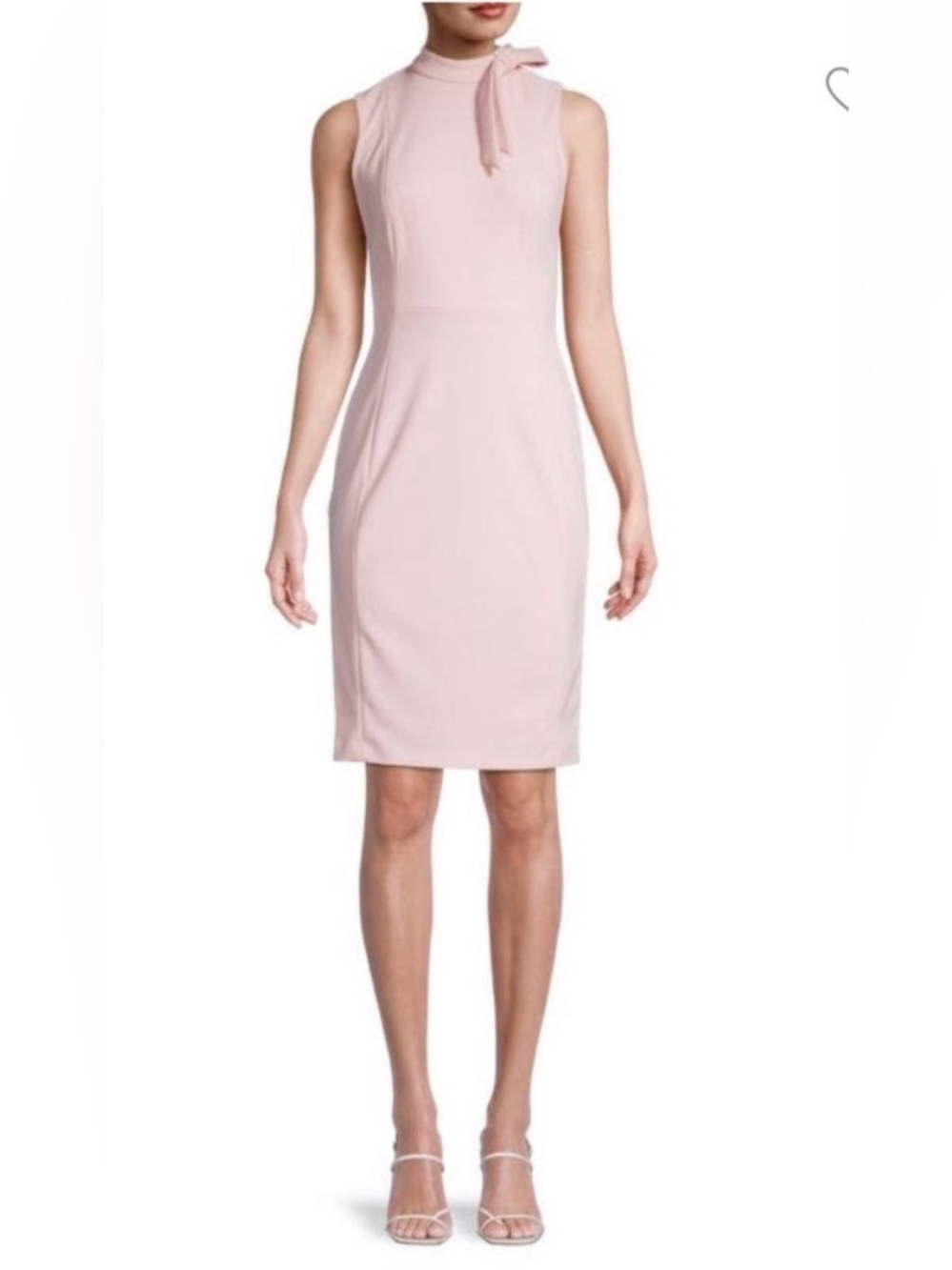 Calvin Klein Blush Pink Midi Sheath Dress